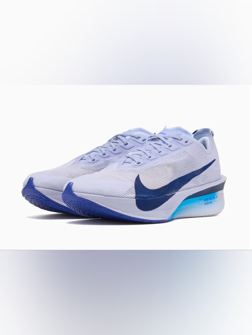 Nike ZoomX Vaporfly NEXT% 4 Ghost Grey -Violet Blue Void HF6414-001 Men's US 15